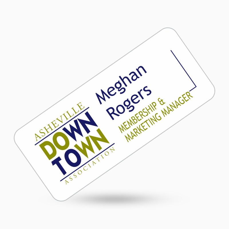 full color reusable name tags