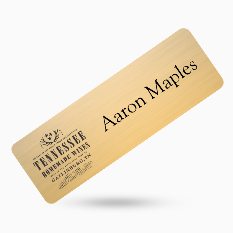 Standard Metal Name Tag Design