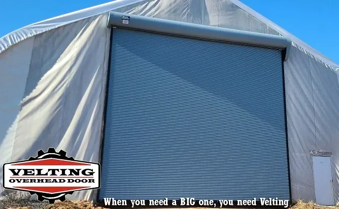 Velting overhead door when you need a big one you need velting