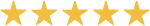 A row of yellow stars on a white background.