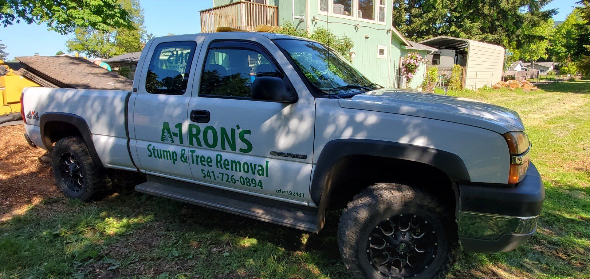 Company Truck — Springfield, OR — A-1 Ron's Stump & Tree Removal Company Truck — Springfield, OR — A-1 Ron's Stump & Tree Removal