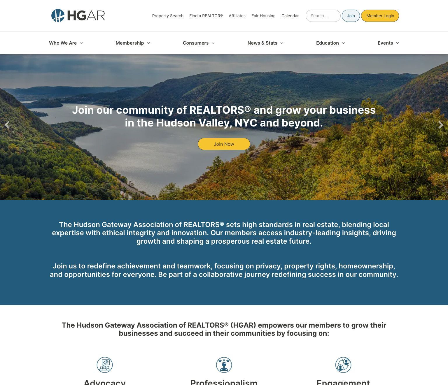 Screenshot: HGAR Enterprise Website