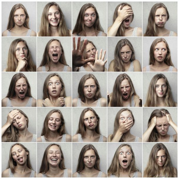 Woman Photo Booth Snap Shot Sheet