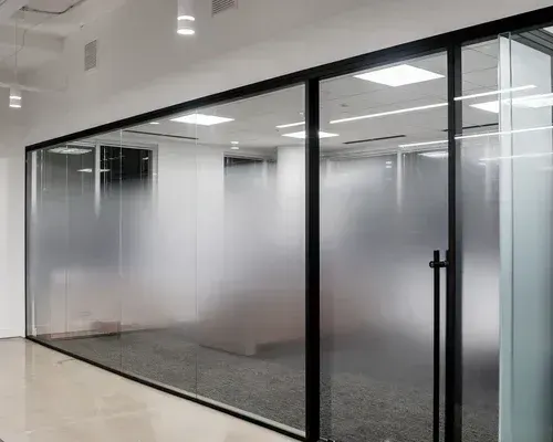 A recently installed custom window film in Maryland