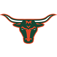 Green and orange bull head logo with "M" on forehead.
