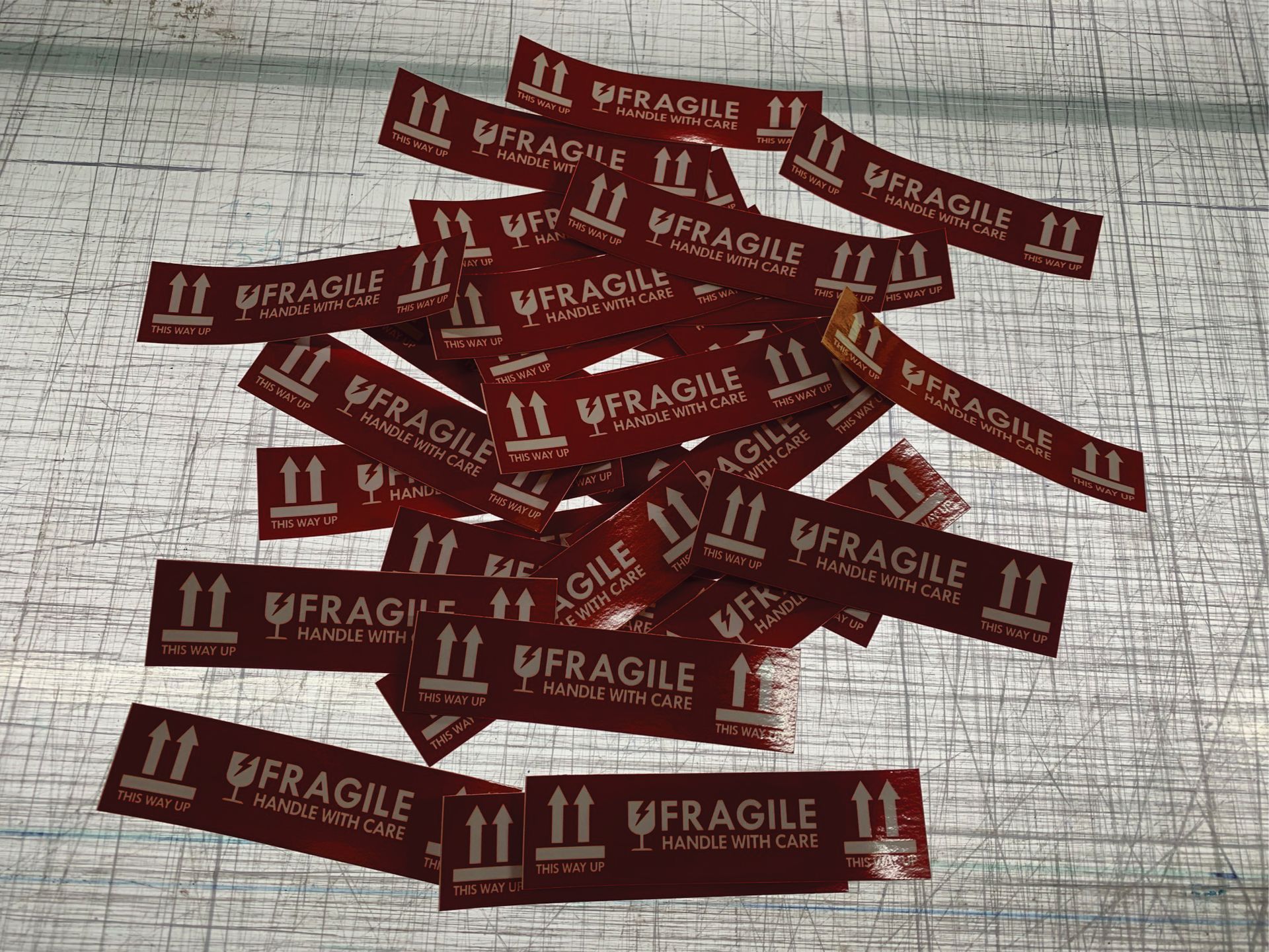 Fragile Sticker in red colour — Illawarra Sign Group in Bulli, NSW