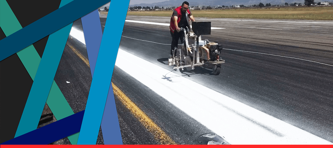 AQUATRAFIC AERO pintura para señalización de pistas de aterrizaje base agua