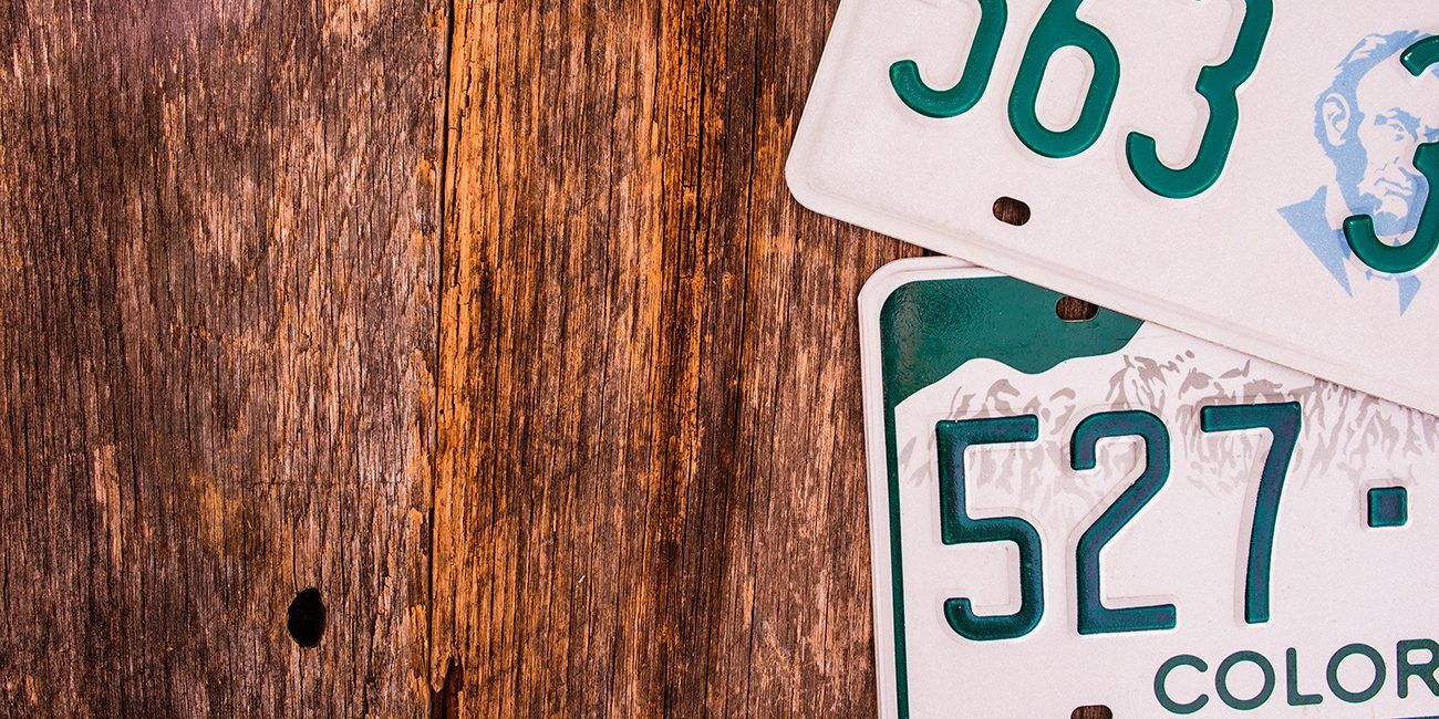 Plate Number On Wooden Background — Walnut, CA — Certified Safe Driver
