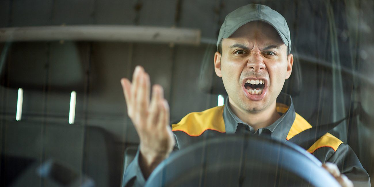 Angry Man Driving — Walnut, CA — Certified Safe Driver