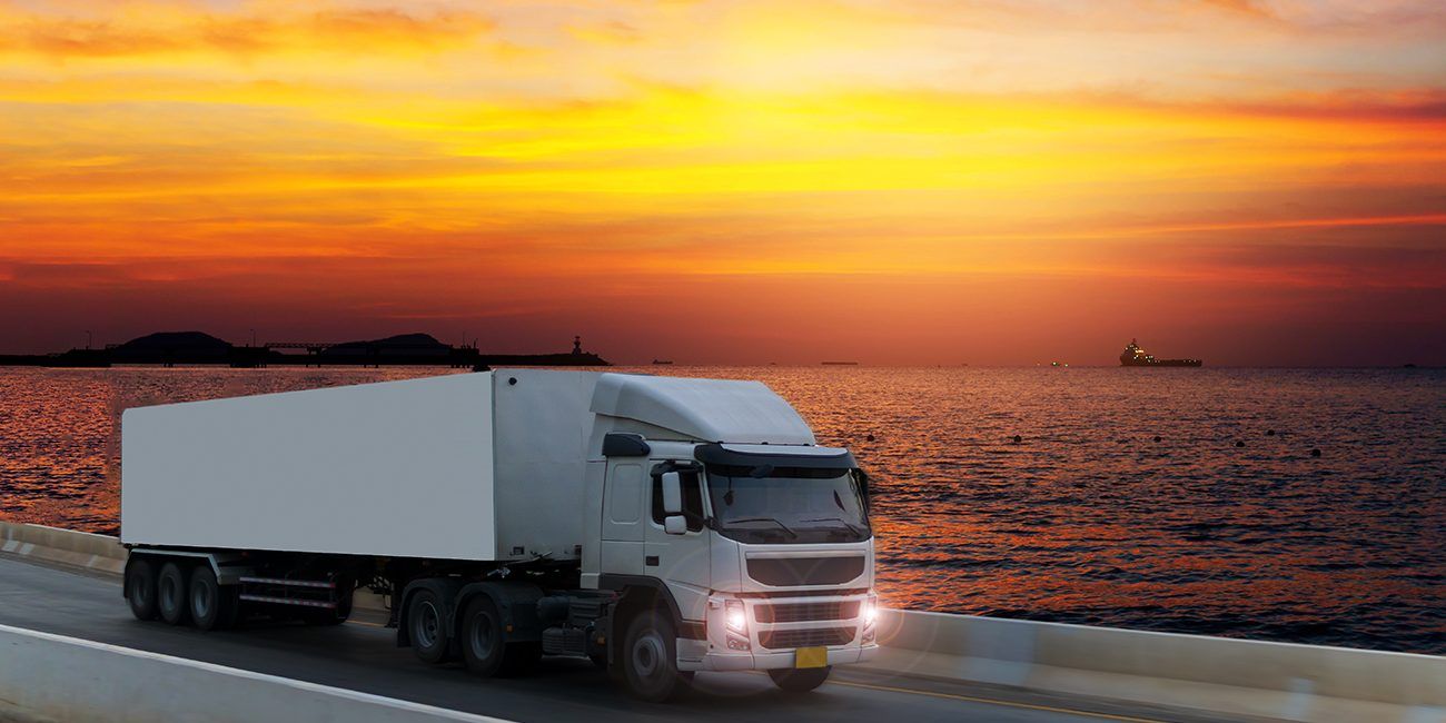 Trucks On The Sea Side With Sunset View — Walnut, CA — Certified Safe Driver