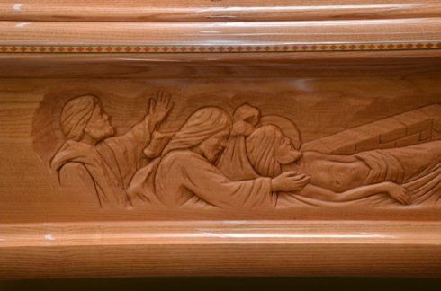 bara con decorazione religiosa