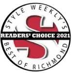 The logo for style weekly 's best of richmond readers ' choice 2021.