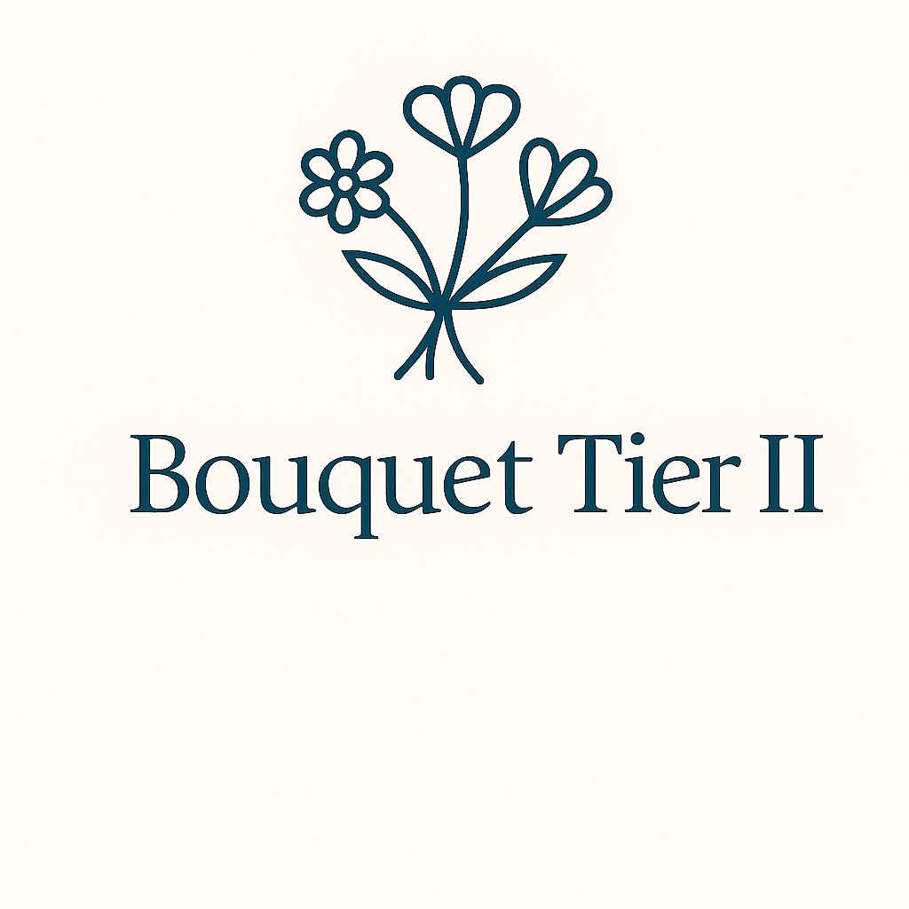 A logo for a company called bouquet tier ii.