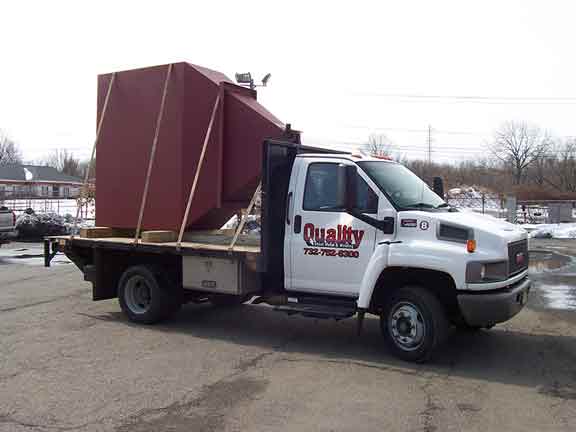 Steel Hopper on QSM Truck — Exhaust Systems in Piscataway, NJ