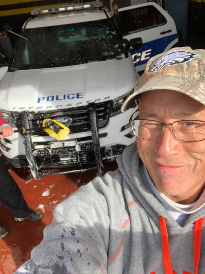 Paint Correcting — Cleaning Police Car in West Chester, PA
