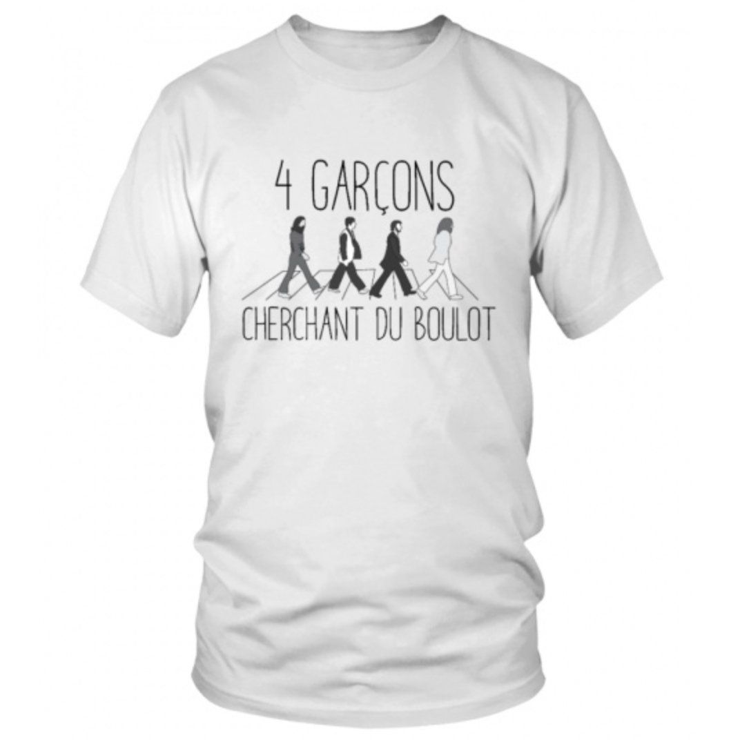 4 garçons cherchant du boulot