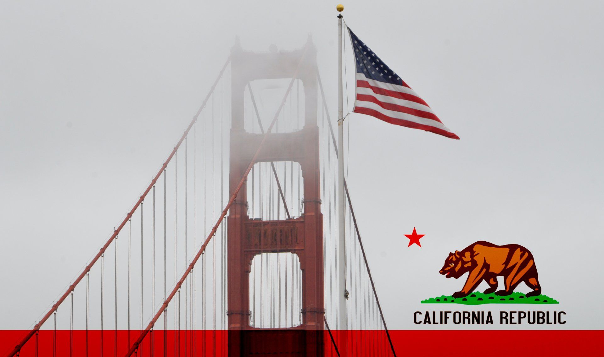 Golden Gate dans la brume