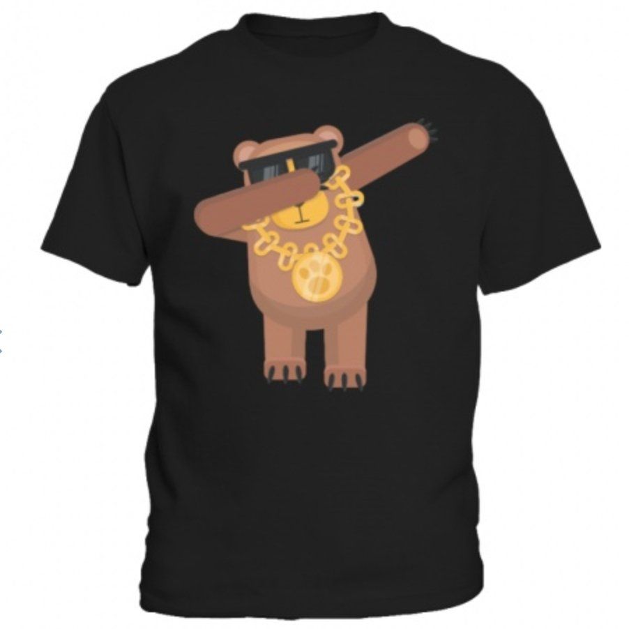 Dab ours avec chaine en or