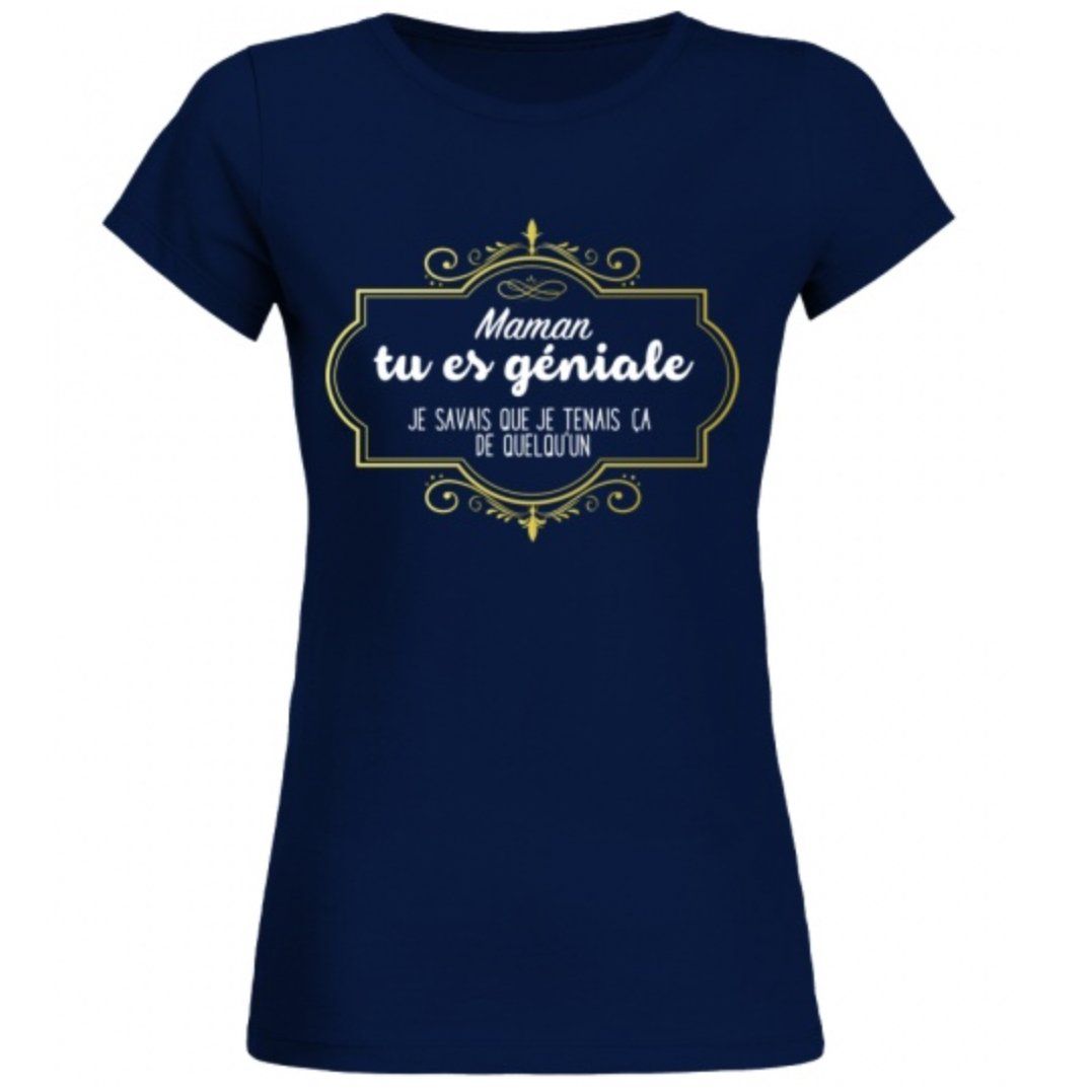 Mamn tu es géniale, je savais que tu tenais ça de quelqu'un - Fond foncé