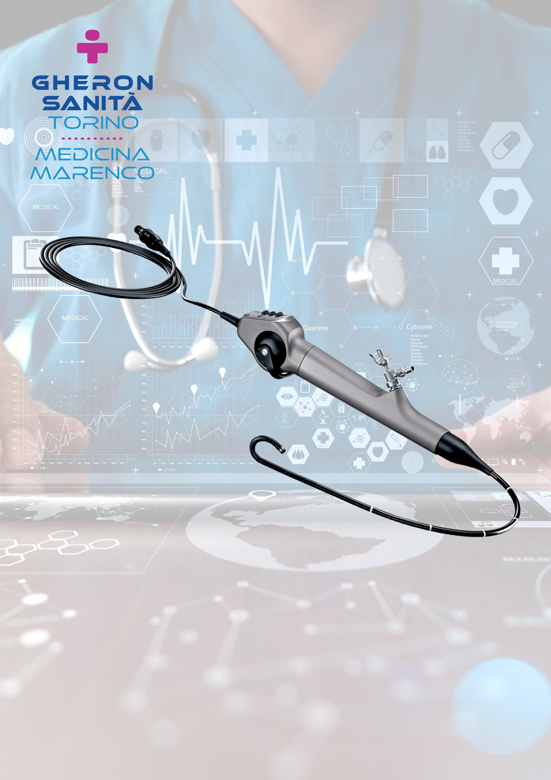 Set video-cisto-uretroscopio CMOS C-VIEW