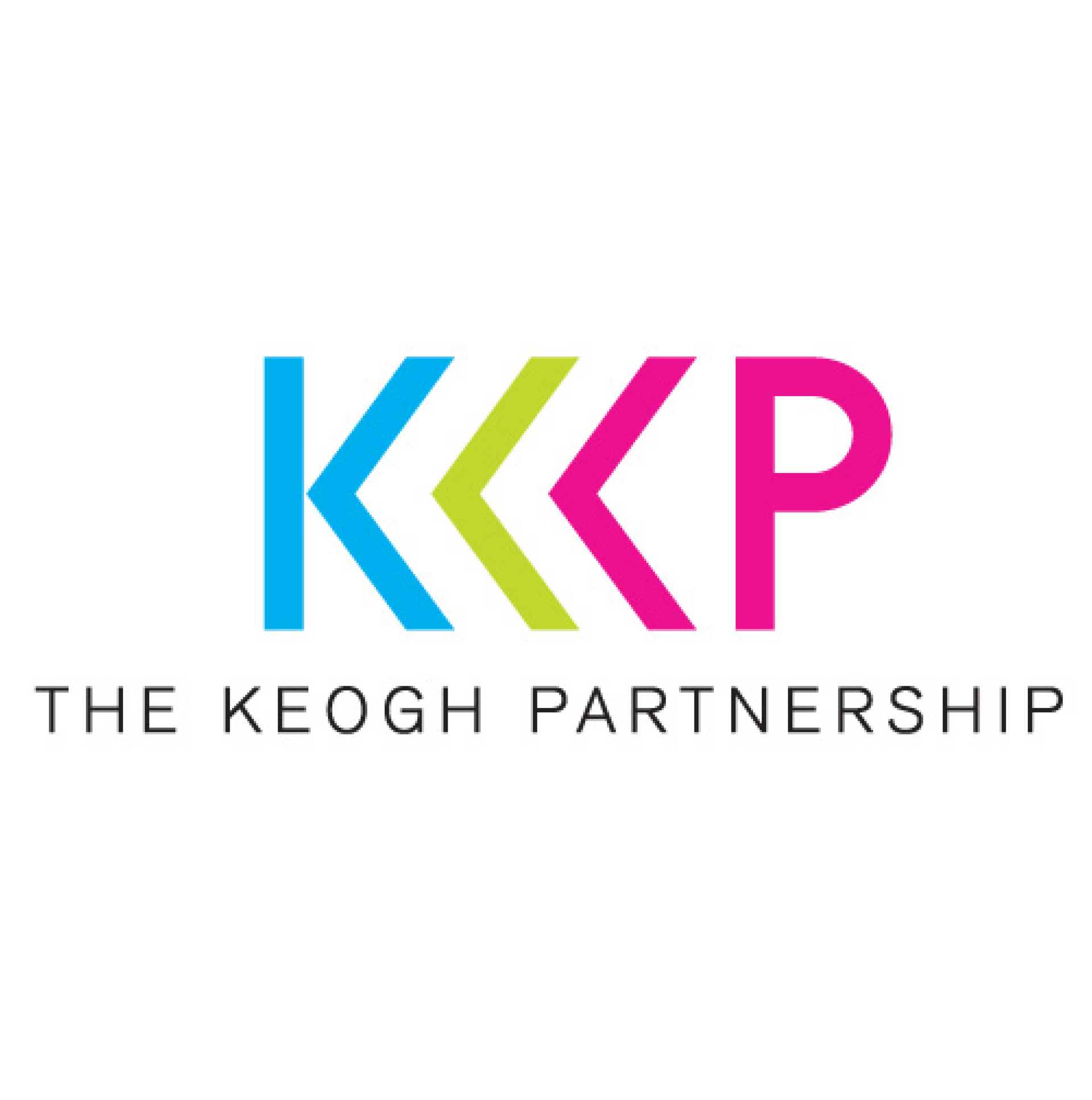 Logo for The Keogh Partnership: colorful 