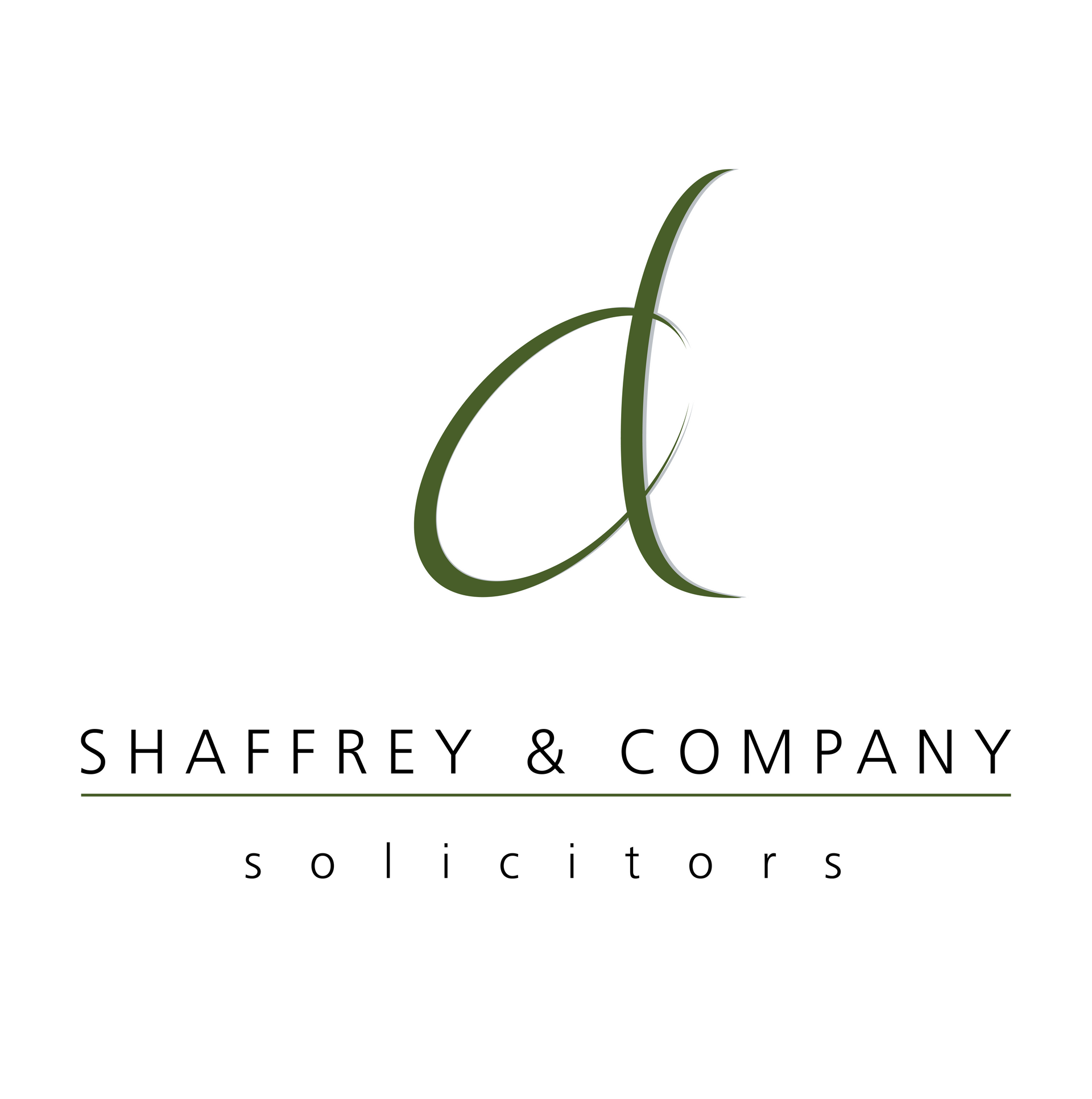 Logo for Shaffrey & Company solicitors; green 