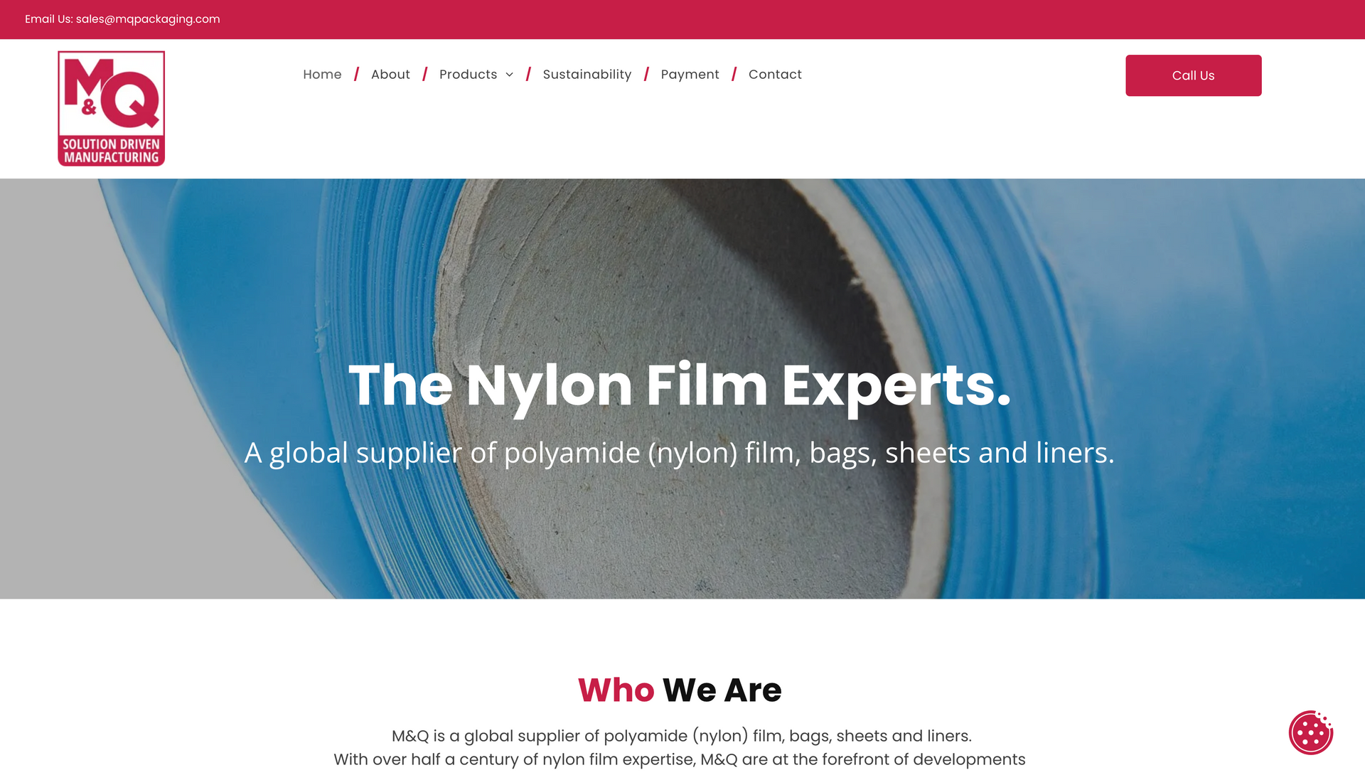 Website header: MQ logo, 