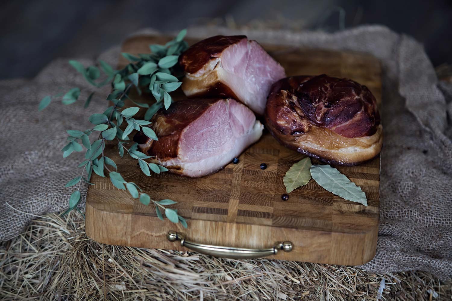 Cold smoked, cooked pork hamp