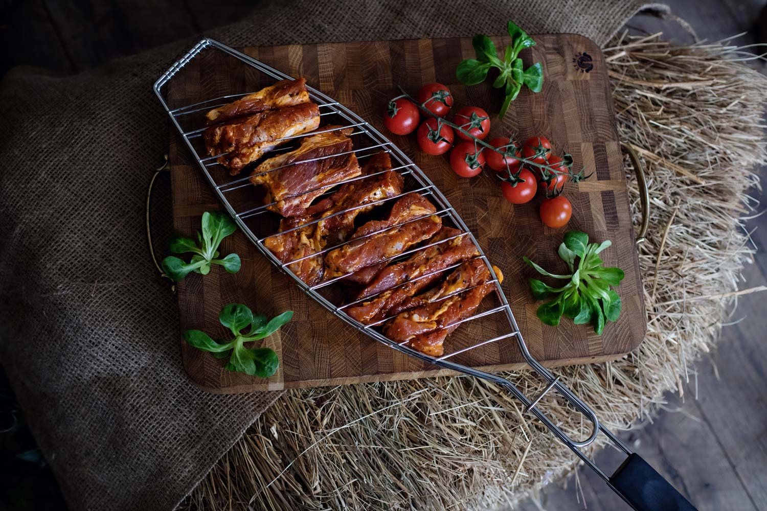 Pork ribs with marinol