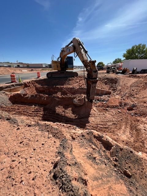 Excavating — Concrete Paving Job in Cedar City, UT