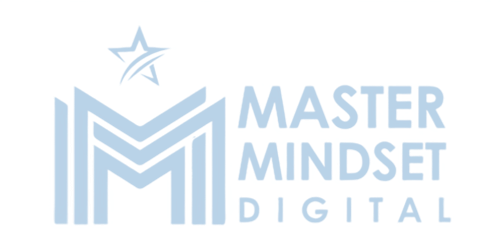 The logo for master mindset digital has a star on it.