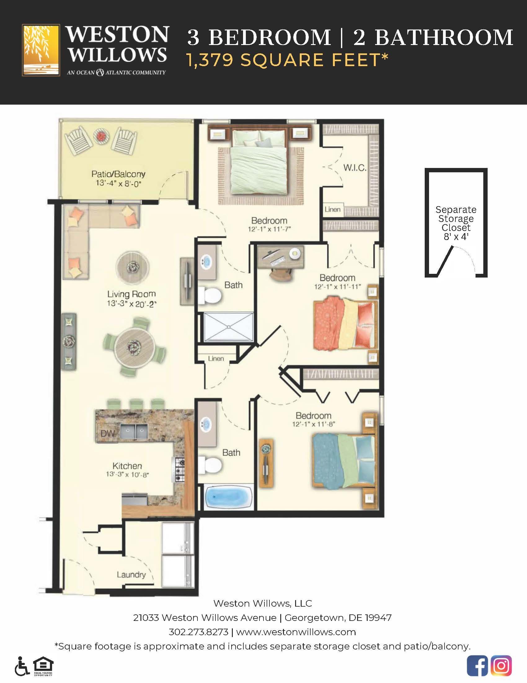 3 Bedroom Floor Plan
