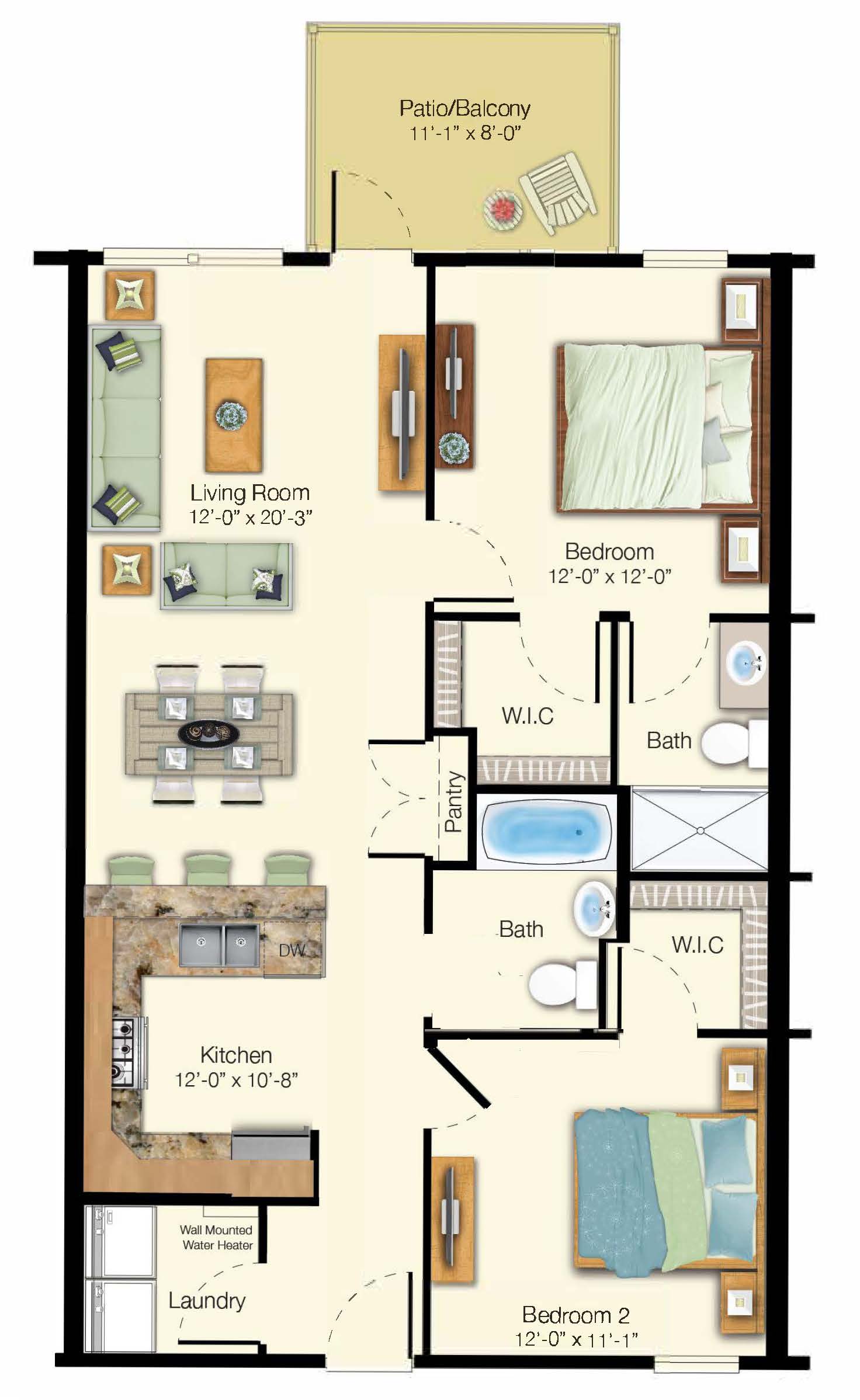 Floor Plans Weston Willows Apartments, DE