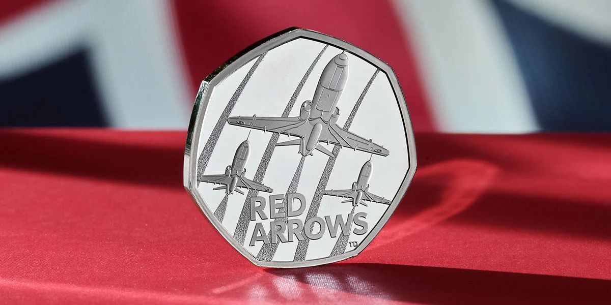 Red Arrows 50p design