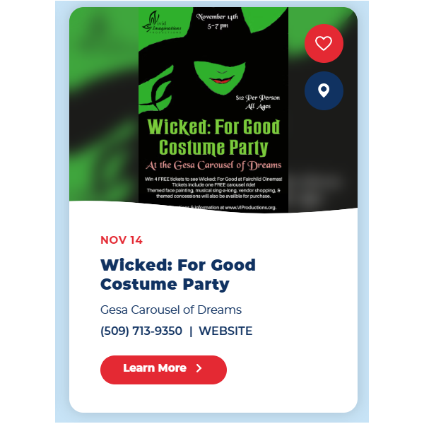 wicked costume party flyer