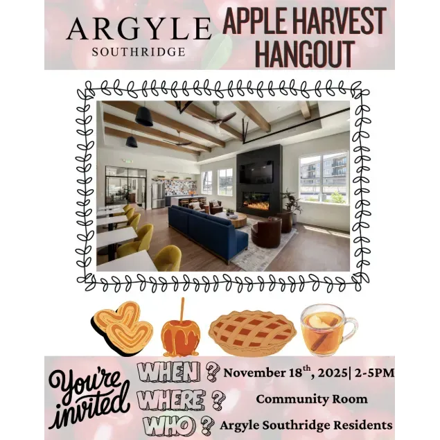 Apple Harvest Hangout Library flyer
