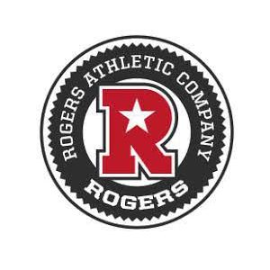 rogers athletic company logo on a white background