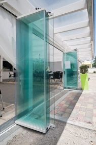 pergolato con porte a impacchettamento