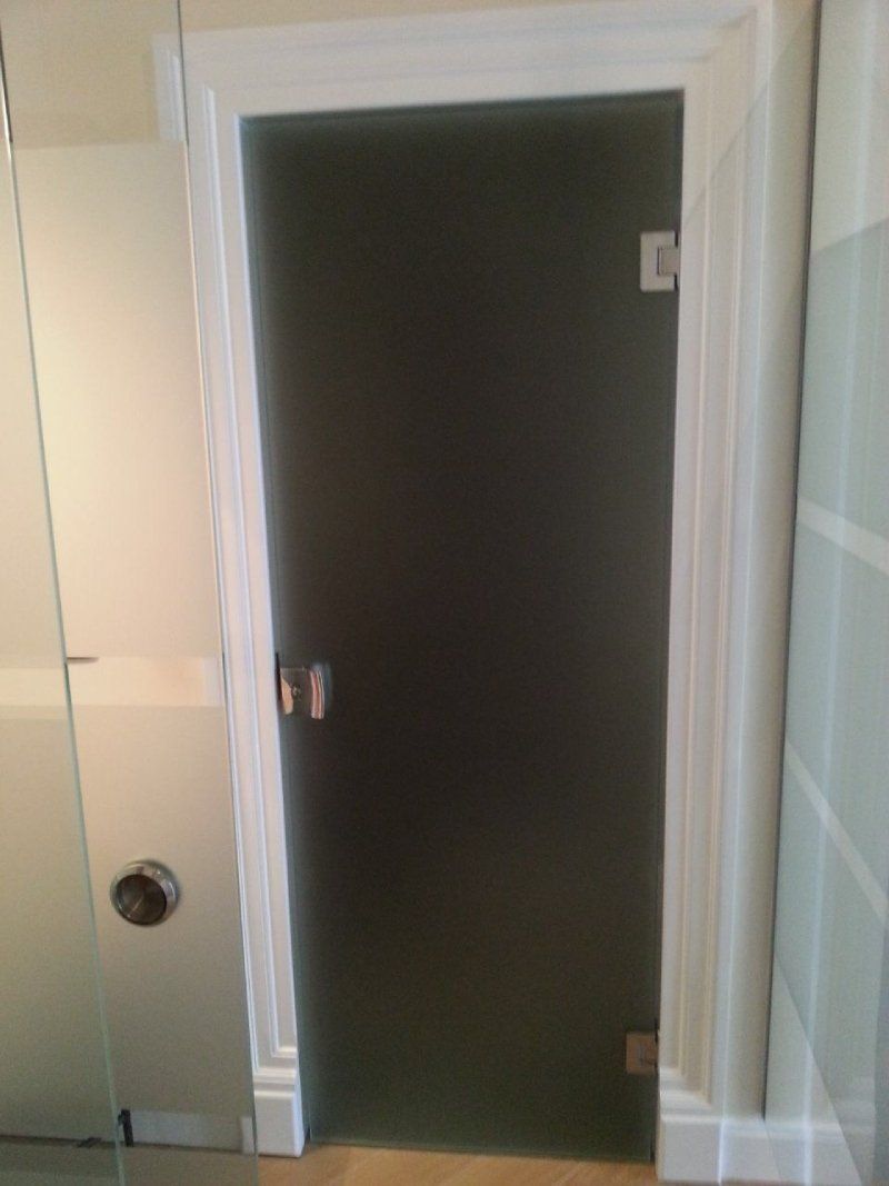 Porta in vetro satinato