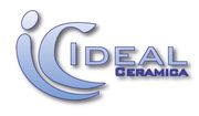 Su sfondo bianco è raffigurato il logo di Ideal Ceramica