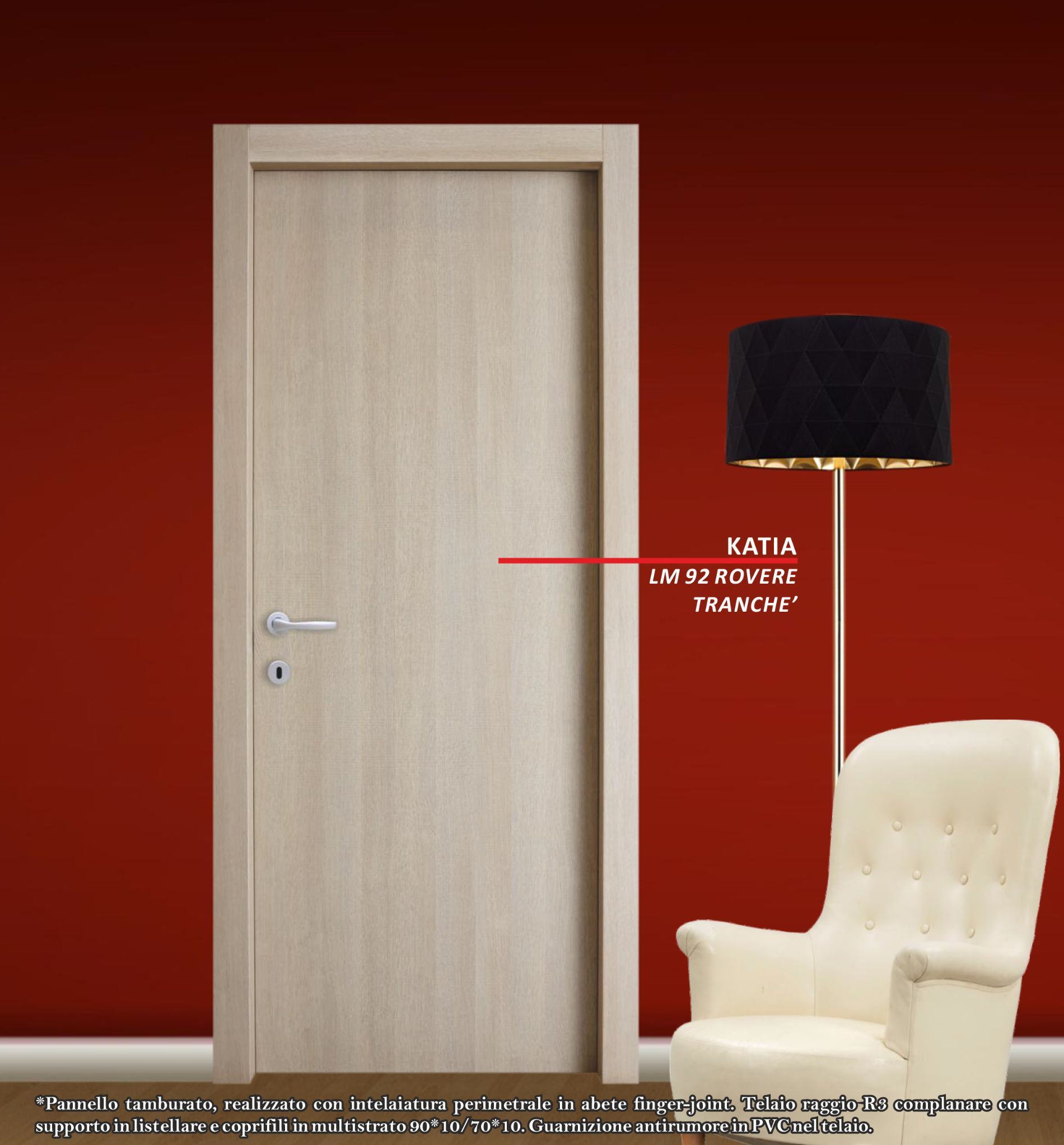 porta in legno bianco