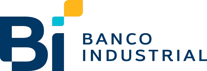 Logotipo de Banco Industrial con un icono 