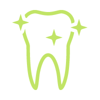icona di dente brillante