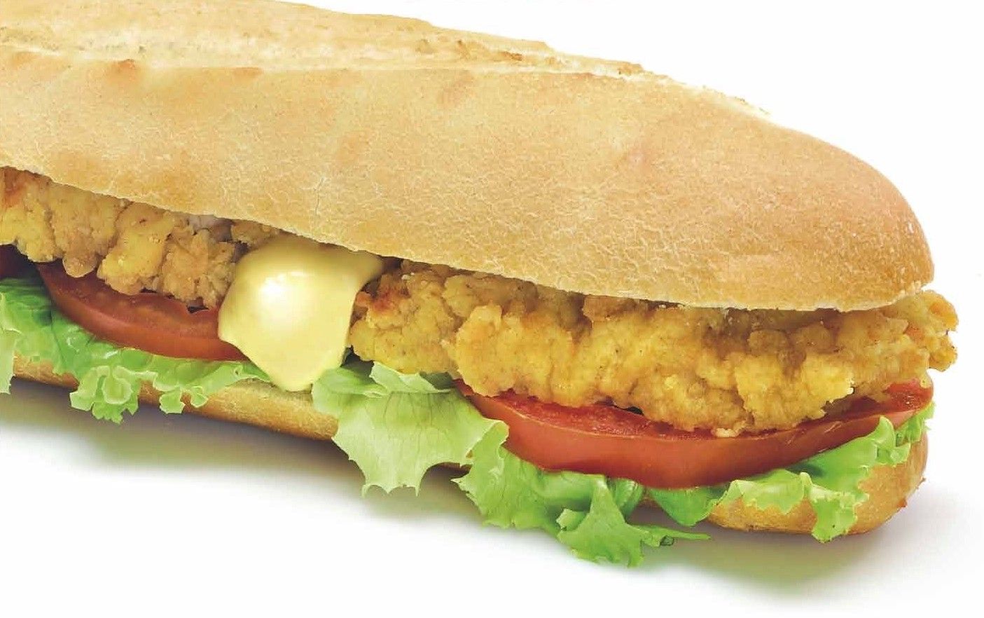 Panino con pollo fritto