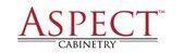 The logo for aspect cabinetry is shown on a white background.