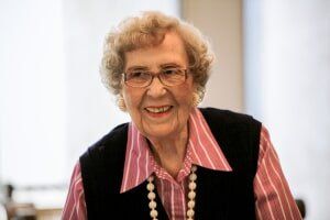 old woman  enjoying  time at  Timberhill Villa