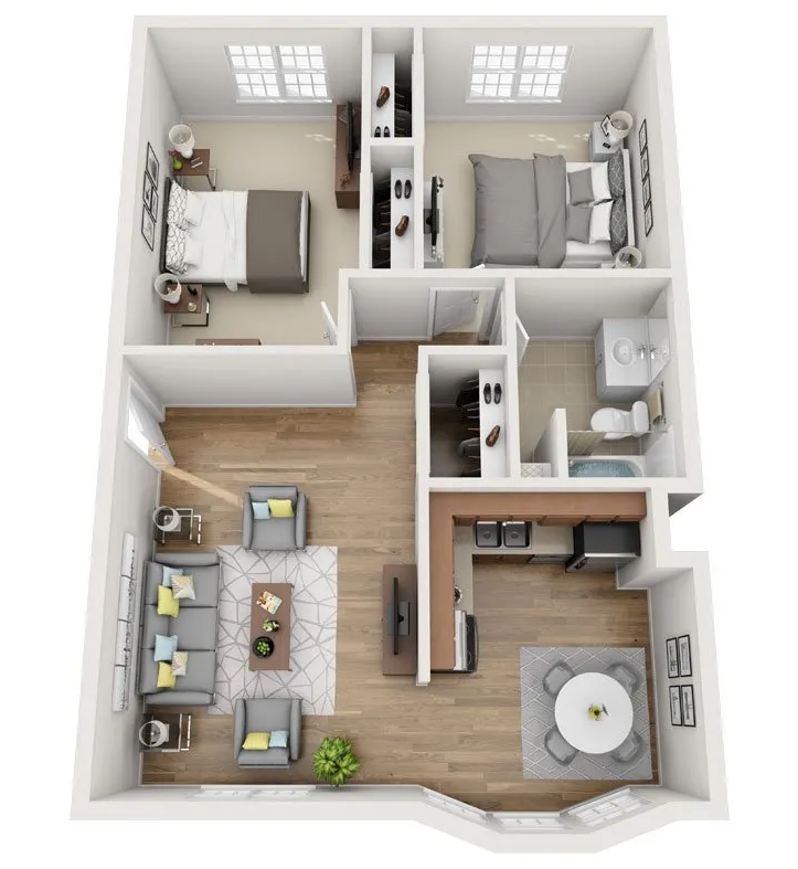 Unit 2- Two Bedroom One Bath