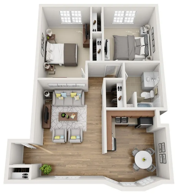 Unit 6- Two Bedroom One Bath