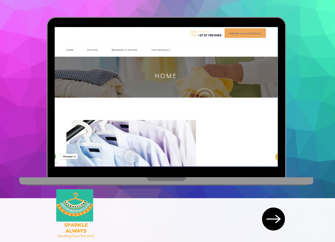 A laptop computer with a website on the screen.