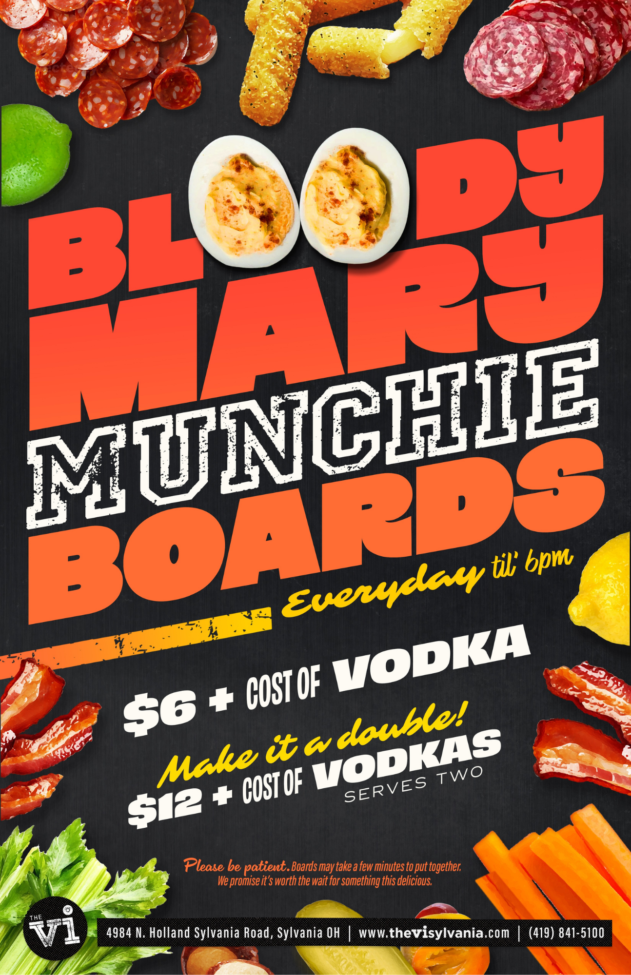 Bloody Mary Boards at the Village Inn Sylvania, Ohio